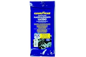 Goodyear Salviette Pulizia Auto Interni, per Plastiche e Cruscotti Lucido