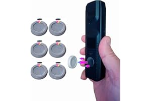 B BachVibes Kit de 6 Soportes Magnéticos para Mando a Distancia, telefono, router, regletas enchufe y Organizador de Mandos TV en Pared sin Taladrar (Gris- 6)