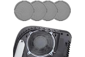 Chanvoo PS5 Lüfter-Staubfilter, 4 Stück, Metalllüfter, staubdichtes Filternetz, kompatibel mit PlayStation 5 Digital & Disc Edition Konsole (schwarz)