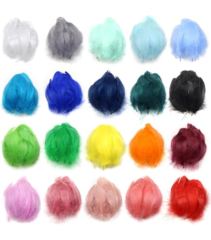 100 Piume Colorate Naturali - Per Lavoretti, Acchiappasogni E Decorazioni (7-12 Cm) - Foto 12