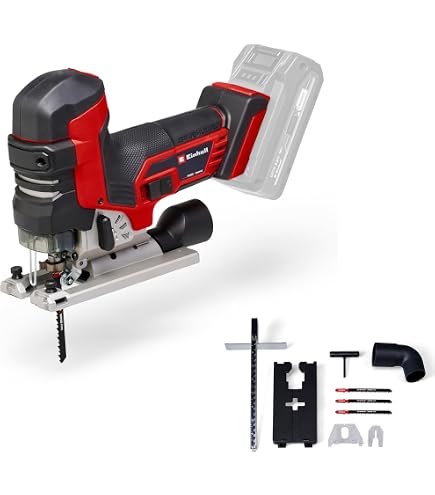 Scie Sauteuse Sans Fil Flex 12V - Moteur Sans Balais - Vitesse Réglable 800-3000 Tr/min - Coupe Bois 90 Mm, Métal 10 Mm - 7