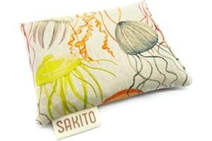 Bouillotte Bebe Colique - Bouillotte Bebe Anti Colique - Anti Colique Bebe - Bouillotte Micro Onde - Bouillotte Ventre Bebe - Coussin Chauffant Bebe - Bouillotte Micro-onde (14x10 cm) (Méduse)