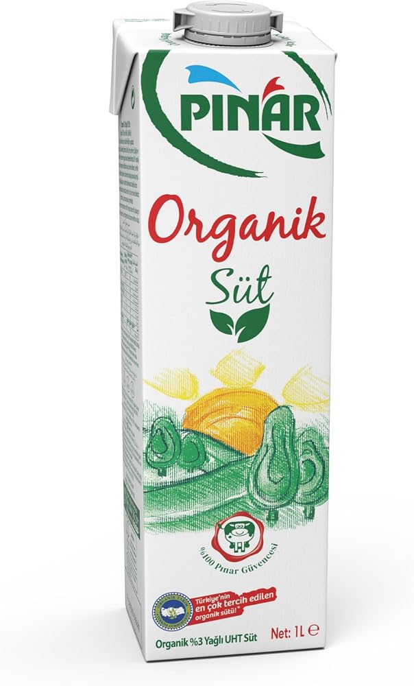 Pınar Organik Süt 1 L X 12 Adet