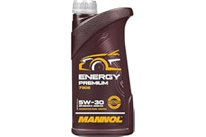 Mannol 1 Litre Energy Premium 5W-30 Engine Oil 7908 ACEA C2 Universal Synthetic Ester Technology - Packaging may Vary