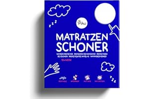 PIHU Matratzenschoner (Wasserdicht) - Baby Kleinkind Kind (Inkontinenzauflage) Matratzenschutz (Atmungsaktiv + Luftdurchlässig) Babybett Kinderbett - Schutzbezug für Matratze & Topper aus Baumwolle
