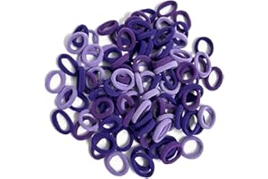 Elastici Capelli Bambina, Suiyeejan Multicolore Elastici Piccoli per Capelli, Codini per Capelli Bambina, Elastici Capelli Piccoli per Bambine Ragazze Neonati (Viola-200 Pezzi)