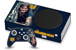 Head Case Designs Officially Licensed AMC The Walking Dead Daryl Lurk Daryl Dixon Graphics Vinyl Sticker Gaming Skin Decal Cover Compatible With Xbox Series S Console and Controller Bundle