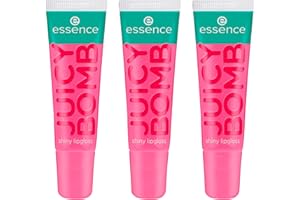 ‎ESSENCE COSMETICS essence JUICY BOMB shiny lipgloss, Nr. 102, Pink, glänzend, strahlend frisch, schimmernd, vegan, ohne Alkohol, ohne Parabene, ohne Mikroplastikpartikel, 3er Pack (3x10ml)