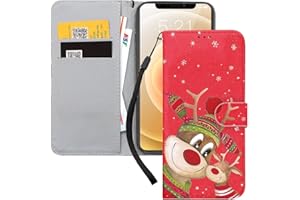 ZhuoFan Navidad Funda para Xiaomi Redmi Note 10 Pro/10 Pro MAX 6,67'' Carcasa con Tapa Case con Soporte/Ranura de Tarjeta Cubierta Suporte TPU Protectora para Redmi Note 10 Pro MAX, Red Cartoon