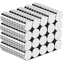 50 Mini Aimants Néodyme Puissants 10x3 Mm - Pour Tableau Blanc, Frigo, Projets DIY, Forte Adhésion, Revêtement Nickel