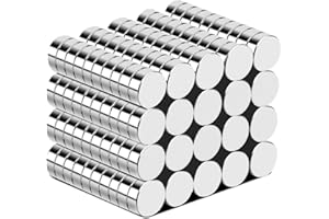 Aenienoe 200Pezzi Calamite Piccole 4x1.5mm Rotonde Magneti Neodimio Mini Calamite Frigorifero Lavagna Magnetica Scientifico Magnete