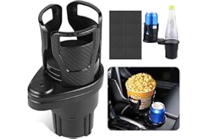 SUWIWKKOA Becherhalter Auto,Getränkehalter Auto,Cup Holder Car Multifunktion 2 In 1 Getränke Halterung 360° Drehbar Flaschenhalter Dosenhalter Auto Flaschenhalter Erweiterung Auto Verstellbar Becherhalter