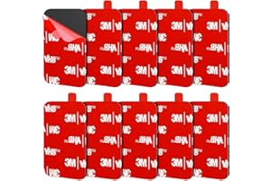 FIXCHORD 3M VHB 5930 Doppelseitiges Klebepads Extra Stark, 10St Doppelseitiges Klebeband, Montageband, wasser & temperaturbeständig für Autos, Häusern und Büros, Action-Kameras 44 * 34mm