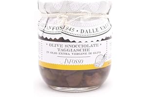 Olio Anfosso Olives Taggiasca Dénoyautées en Huile d'Olive Vierge Extra 185 g