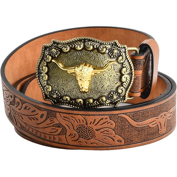 Buccellati Anello Fibbia Per Cintura Western Cowboy In Lega Di Zinco, Finitura Argento Antico Con Incisione Floreale - Adatta A Cinturini Da 20 Mm - Foto 10