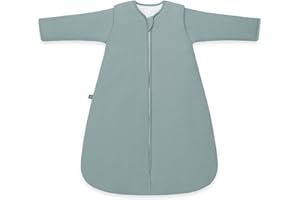 emma & noah Baby Schlafsack 3.5 TOG, Strampelsack für den Winter, in vielen Farben, Bio-Baumwolle, OEKO-TEX Zertifiziert, Abnehmbare Ärmel, Schlafsack für Neugeborene