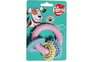 Aimé Jouet à mâcher pour petits chiens et chiots couleur pastel 10 cm