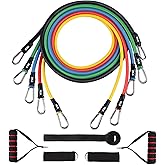 Resistance Bands Set 5pcs with Handle Strength Exercise Resistance Band Training Fitness Tubes Tension Bands Workout Gym Equi