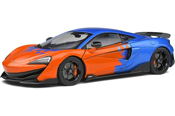 SOLIDO - MCLAREN 600LT F1 Team Tribute Livery - 2019-1/18, Blue/Orange