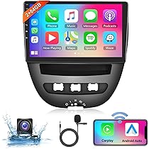 Autoradio Android 13 Per Peugeot 107/Citroen C1/Toyota Aygo 2005-2014 - 10.1 Pollici Touch, CarPlay Wireless, Telecamera Posteriore