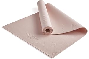 Myga Yoga Mat with Carry Strap – Non-Slip, Lightweight & Durable Exercise Mat for Yoga, Pilates & Fitness – Sweat-Resistant & Easy to Clean – 173cm x 61cm x 4mm - Choice of Colour