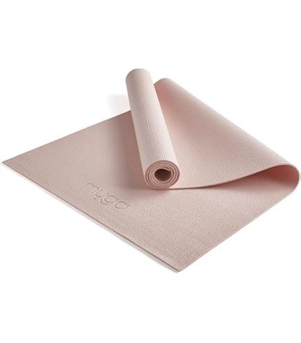 ProsourceFit Classic Yoga Mat 1/8 (3mm) Thick Extra Long 72-Inch Lightweight Fitness Mat With Non-Slip Grip For Yoga Pilates Exercise Grey On