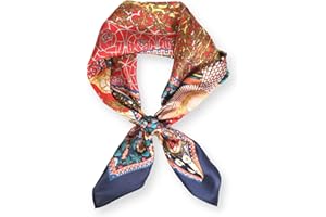 PoeticEHome Seidenschal aus 100% reiner Maulbeerseide – 68x68 cm Halstuch für Damen | Quadratisches Tuch mit Geschenkbox​