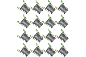 ‎LEDUX 3W LED Mini Einbaustrahler, IP65 Schutz, 3000K Warmweiß, Dimmbar, Funk-Netzteil, Minispots für Innen- und Außenbeleuchtung ideal für Terrassenüberdachung, Badezimmer, etc (Anthrazit, 16x Minispot)