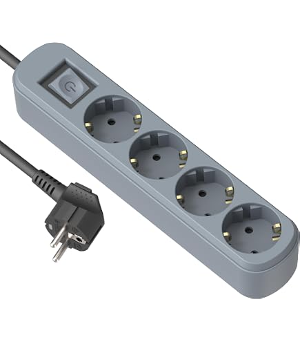 Multipresa Powergreen A 8 Prese Con Interruttore. Protezione Da Sovratensione E Cavo Da 2 M 89859832