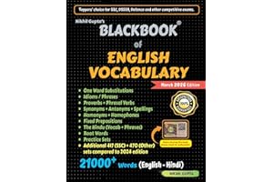 Blackbook of English vocabulary 2026 Edition (English - Hindi : Bilingual) by Nikhil Gupta