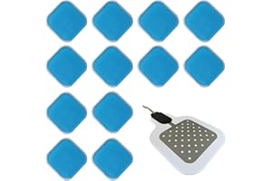 KBJUH Gel Pads für Beurer EM 59 Modello 12 Pezzi 100% Prodotto Beurer EM 59 Modello Completo, Modello EM 50 Menstrual Relax TENS Modello 40 * 40mm Modello TENS