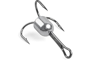 SHADDOCK Snagging anzuelos de pesca pesca peso plomo triple gancho fuerte gran formato snagging peso anzuelo pesca marina agua salada anzuelos trillizos
