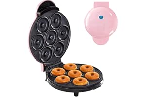 Firulab Donut Baker | donas - Máquina eléctrica Antiadherente para Hacer rosquillas con calefacción Doble Cara para Aros Cebolla