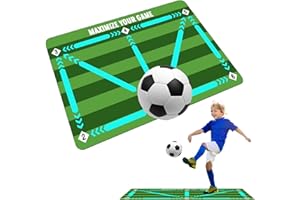 DHINCHANSAIB Tappetino Allenamento Calcio, Tappeto Calcio Allenamento 60 X 90 cm, Tappetino Allenamento Antiscivolo Silenzioso Ammortizzante, Accessori per Allenamento Calcio, Allenamento Calcio per Bambini/Adulti