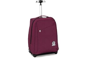 Invicta Trolley Scuola Benin, Viola, 2 in 1, Doppio Uso, con Spallacci Uso Zaino, Maxi Capienza, Scuola, Viaggio, Unisex