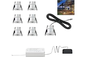 ‎BOYIR Mini LED Spot Einbaustrahler 12V 3W Terrassenbeleuchtung Außen IP65 Einbaustrahler Aussen 2700K/4000K/5000K, Deckenspots Mit Trafo, Einbauleuchte Einbauspot Aluminium für Bad,Terrassendach, 6er Set