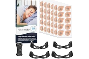 PUO 60PCS Magnetic Nose Strip for Breathing, Anti Snoring Devices, Breathing Nasal Strip, Magnetic Anti-Snoring Sleep Nasal Strips, Snoring Aids for Men and Women