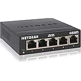NETGEAR GS305 LAN Switch 5 Port Netzwerk Switch (Plug-and-Play Gigabit Switch LAN Splitter, LAN Verteiler, Ethernet Hub lüfte