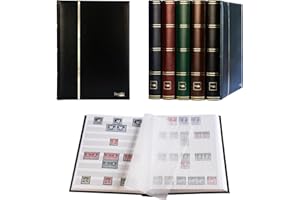 PROPHILA COLLECTION Clasificador de 60 Paginas, color negro