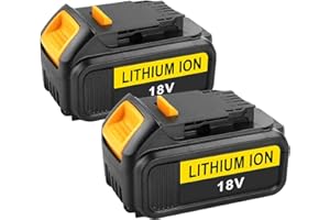 Energup Zestaw 2 zapasowych akumulatorów 18V 5,0 Ah do DeWalt 18V DCB184 DCB200 DCB182 DCB180 DCB181 DCB201