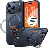TORRAS Q3 360 Spin iPhone 17 Pro Max i&ccedil;in Manyetik Stand, Magsafe ile Uyumlu, Askeri Sınıf Koruma, Kamera Kontrol&uuml;, Dahili Ki