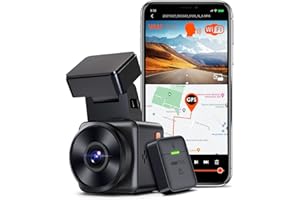 VANTRUE E1 Dash Cam 2.7K HDR WiFi GPS, 1440P 60fps Compact Dashcam for Car STARVIS Night Vision Voice Control, Car Camera Dash Cam Buffered Parking Monitor Dashboard Camera, Support 512GB