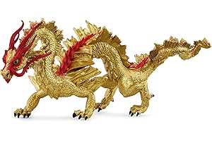 schleich 72206 Chinese New Year golden Dragon, from 7 Years, ELDRADOR CREATURES - Figurine, 29 x 12 x 12 cm