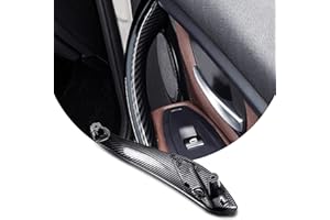 LIMBQS Poignée de porte de voiture en fibre de carbone pour BMW Série 3 4, poignées intérieures de panneau de porte BMW F30 F31 F32 F33 F34 F36 F80 (avant droit)