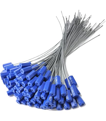 FALEYA.WZW 100 Plastic Tamper Seals, Premium Security Zip Ties For Fire