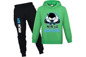 YUANZLN Ninja Kidz Merch Boys Tracksuits Sports Hoodie Sweatshirt and Trousers 2PCS Sets Casual Costume Kids Clothing