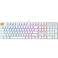 Glorious Gaming GMMK Full Size (100%) - Mechanical Gaming Keyboard, Gateron Brown Switches (Tactile), Doubleshot Caps, Per Key RGB, Hotswap & Customisable, Full NKRO, American QWERTY Layout - White