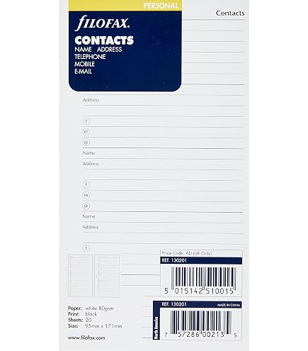 Filofax Monthly Diary 2023 Filofax Personal 2026 Diary Refill - Month ...