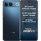 vivo S2 5G (Sapphire Blue, 8GB RAM, 128GB Storage) | 50MP Sony Camera | 4K Video | 7050 mAh Battery | 3D Curved AMOLED Display | MTK D-7360 Turbo Processor with No Cost EMI/Additional Exchange Offers