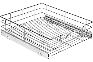 HOLDN’ STORAGE Estantes extraíbles para gabinete, cajón extraíble para armarios de cocina, tamaño de la cesta: 20 pulgadas de anchox21 pulgadas de profundidadx5 pulgadas de alto